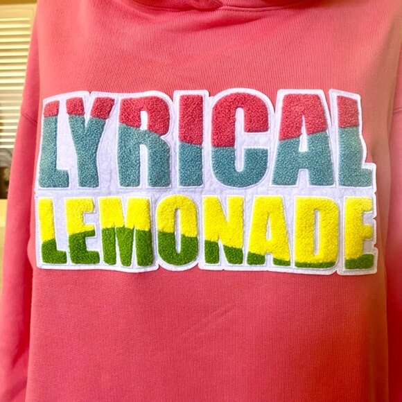 Jordan X Lyrical Lemonade Collaboration Pink Logo Hoodie size L - Picture 7 of 14